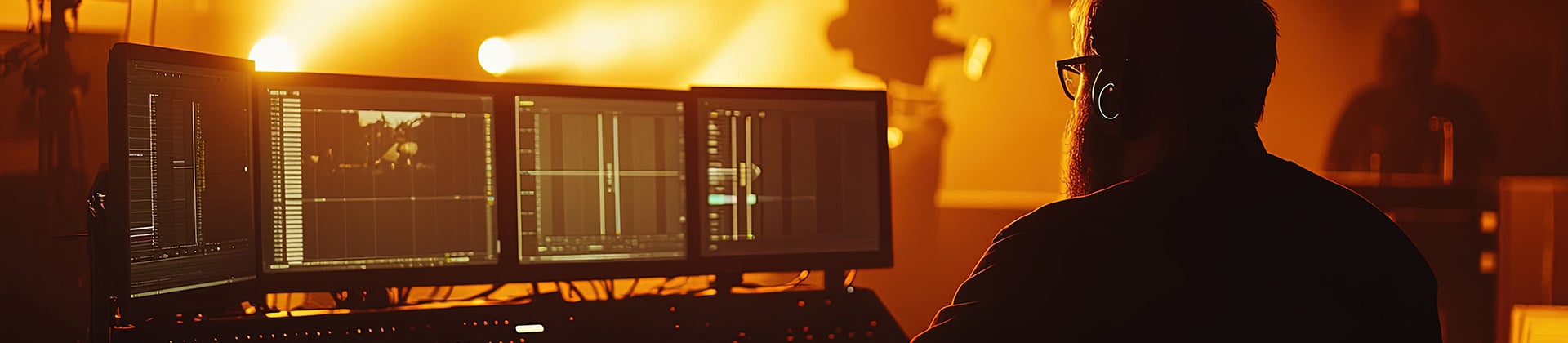 How do I manage audiovisual cues and transitions during an event_V1-1
