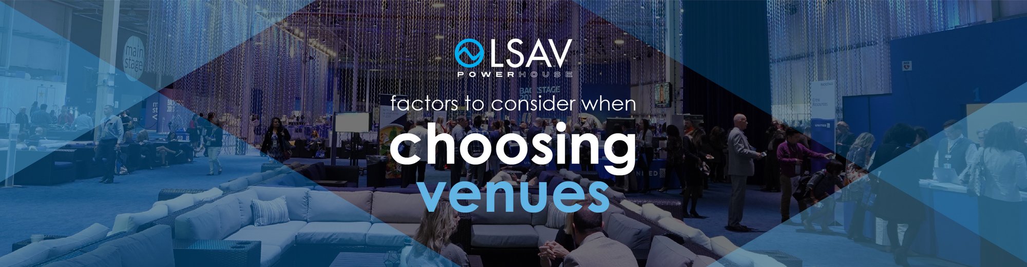 banner image with text about choosing the right venue